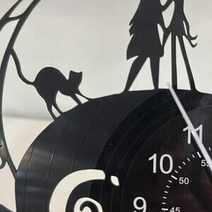 Nightmare Before Christmas Clock – Jack Skellington Vinyl Record Art